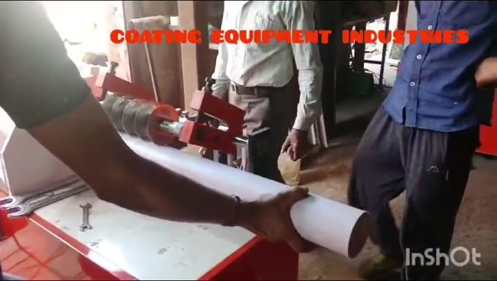 Paper Core Cutting Machine in Action